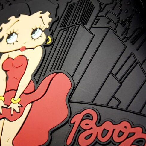 Platicolors Betty Boop Skyline Skyline Accessories حزمة مجموعة أغطية مقعد جديدة ، حصيرة مطاطية أمامية وخلفية ، غطاء عجلة القيادة ، ظلال الهواء العريضة للسيارات سيارات شاحنات وشاحنات in Kuwait