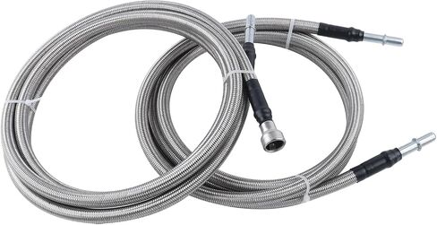 MUCO Stainless Fuel Lline kit 819-846 Flexible Braided Lines Stainless Steel for Silverado 1500 Classic 2500 HD 3500 GMC Sierra 1500 2500 HD 3500 2004 2005 2006 2007 2008 2009 2010 in Saudi Arabia