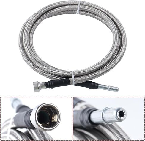 MUCO Stainless Fuel Lline kit 819-846 Flexible Braided Lines Stainless Steel for Silverado 1500 Classic 2500 HD 3500 GMC Sierra 1500 2500 HD 3500 2004 2005 2006 2007 2008 2009 2010 in Saudi Arabia