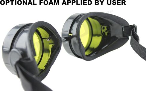 Titus Tinted Mirror Sports Riders Steampunk Safety Goggles (Standard, Standard) in Saudi Arabia