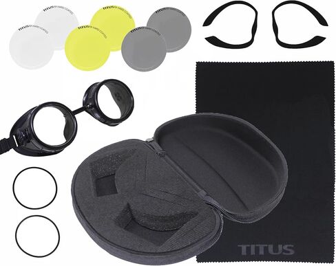 Titus Tinted Mirror Sports Riders Steampunk Safety Goggles (Standard, Standard) in Saudi Arabia