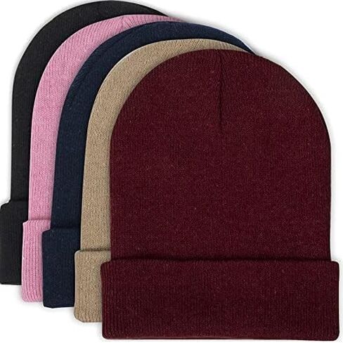 50 Pack of Bulk Wholesale Adult One Size Men and Womens Stretch Knit Beanie Skull Hats for Fall, Winter, Snow, Wind & Rain in Saudi Arabia