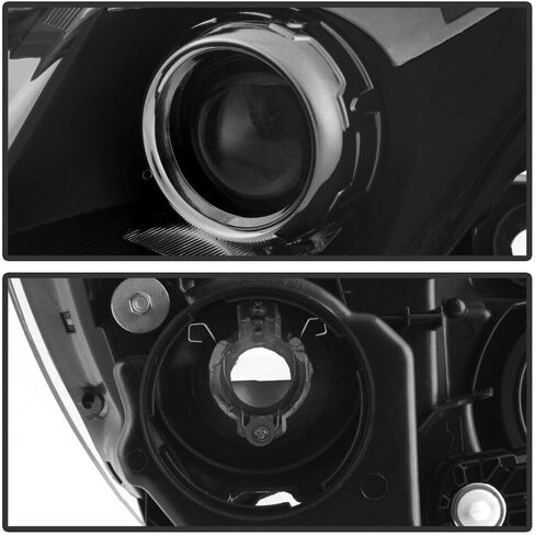 for Acura for MDX Base 07-09 w/o Headlight Headlamp Replacement Left Driver Side Black-Housing Heavy Duty Polycarbonate-Lens 125-5143 in Saudi Arabia