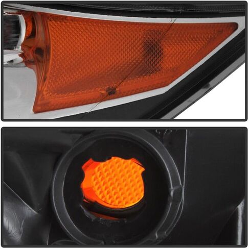 for Acura for MDX Base 07-09 w/o Headlight Headlamp Replacement Left Driver Side Black-Housing Heavy Duty Polycarbonate-Lens 125-5143 in Saudi Arabia