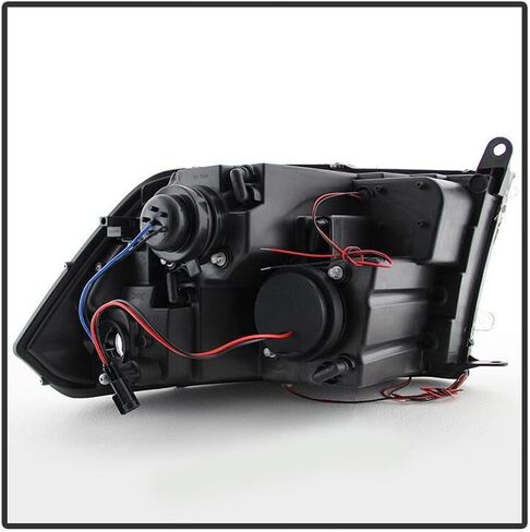Smoked for Dodge for Ram 1500/2500/3500 09-10,for Ram 1500/2500/3500 11-18 Halo Projector Headlights Headlamp Driver Side&Passenger Side Chrome-Housing Heavy Duty Polycarbonate-Lens in Saudi Arabia