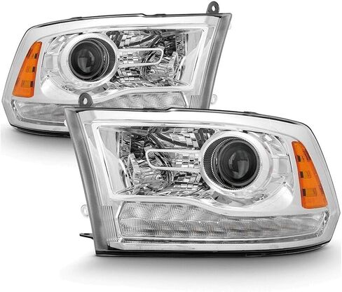 Factory Style for Ram 1500 Classic 2019 1500/2500/3500 2013-2018 Projector Headlights Headlamps Driver Passenger Side Chrome-Housing Heavy Duty Polycarbonate-Lens,Adaptive query in Saudi Arabia