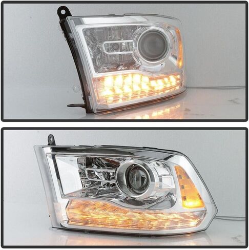 Factory Style for Ram 1500 Classic 2019 1500/2500/3500 2013-2018 Projector Headlights Headlamps Driver Passenger Side Chrome-Housing Heavy Duty Polycarbonate-Lens,Adaptive query in Saudi Arabia