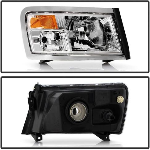 for Dodge for Dakota Laramie/SLT//SXT/TRX4 08-10 & Big Horn/Lone Star 09-10 Chrome Bezel Headlight Light-Passenger Right Heavy Duty Polycarbonate-Lens -Lighting Technology in Saudi Arabia
