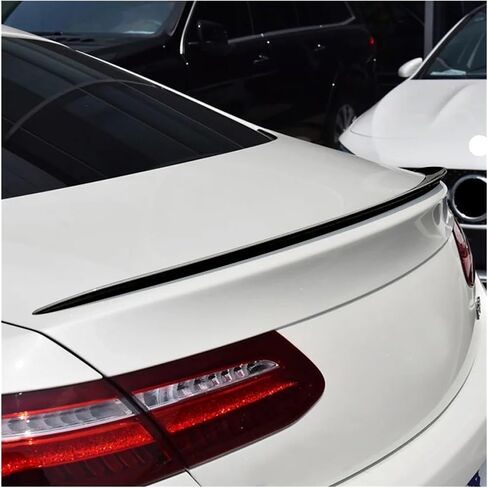 متوافق مع Benz e Class Coupe C238 W238 Boot Boot Trunk Spoiler Wing Splitter E200 E220 E300 E350 E400 AMG 2016-2023 (مظهر الكربون) in Saudi Arabia