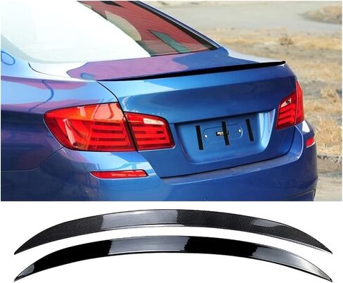Car الخلفي Trunk Sovering Wing Wing Tivable for BMW 5 Series F10 2011-2017 520i 525i M5 Tail Wings Accessories Wing Spoiler Wing Lid (مظهر الكربون) in Saudi Arabia