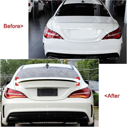 شفة جناح الجذع الخلفي متوافق مع Benz CLA Class W117 C117 CLA180/220 CLA250/260 CLA200 CLA45 AMG سيدان 4-DOOR 2013-2019 (Gloss Black) in Kuwait