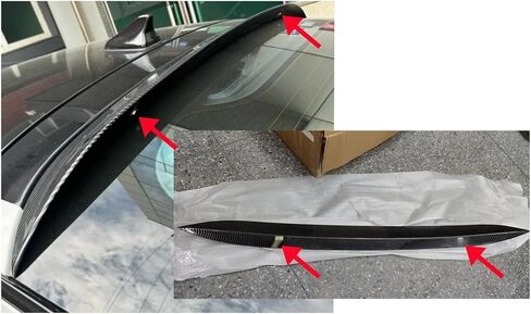 خلفي سقف المفسد جناح الشفة المتوافقة مع Kia Stinger 2017 2018 2019 2020 2021 2022 2023 تمديد الشفة المفسد الجذع الخلفي (نظرة ألياف الكربون) in Kuwait