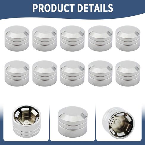 10 PCS دراجة نارية الترباس يغطي Chrome Bolt Head Caps طقم من أجل Harley Touring Road King Street Glide Road Glide Sportster 883 Dyna Fat Bob Softail Fat Biar (9mm-12mm) in Kuwait