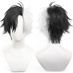 Yellow Wig for Kei Tsukishima Cosplay Wig Haikyuu Costume Men Short Anime Natural Soft Party Hair Wigs with Wig Cap in Kuwait