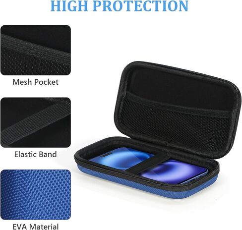 Hard EVA Protective Case, Portable Carrying Bag with Mesh Pocket,Black in Saudi Arabia