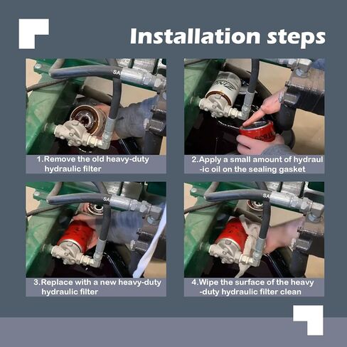 BT839 Heavy Duty Hydraulic Filter Compatible with Bobcat Ford Toro Vermeer John Deere New Holland Replaces 1A9023 8057000 HF6057 6516722 107249 7700040 (1 PCS) in Kuwait