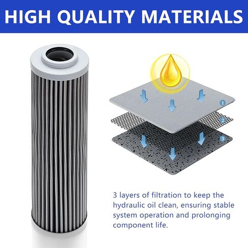1551101001 Hydraulic Filter - Fit for Takeuchi TL10,TL10V2,TL12,TL120,TL126,TL12R2,TL12V2,TL130,TL140,TL150,TL220,TL230,TL240,TL250,TL26,TL6R,TL8,TL8R2 - Replace AT204010 SH63715 in Kuwait