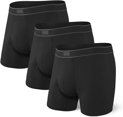 SAXX Underwear Co. Men's Ultra Super Soft Boxer Brief Fly 3Pk, Navy/City Blue/Heritage, X-Large in Saudi Arabia