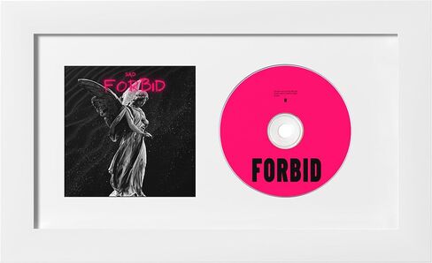 eletecpro CD Frame 6.3x11.8 Inch with Double Sided Mat (Black&White), Classic CD Display Frame Made of Engineered Wood and Acrylic Cover for Music CD and Booklet, Signed CD Wall Display Case in Saudi Arabia