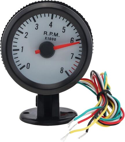 مقياس مقياس سرعة الدوران 8020BL ، 2 بوصة 52 ملم 12 فولت الأزرق LED 0-8000 دورة في الدقيقة مقياس القياس القياسي القياسي مع مستشعر للسيارة/القارب/الشاحنة/ATV in Kuwait