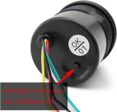 مقياس مقياس سرعة الدوران 8020BL ، 2 بوصة 52 ملم 12 فولت الأزرق LED 0-8000 دورة في الدقيقة مقياس القياس القياسي القياسي مع مستشعر للسيارة/القارب/الشاحنة/ATV in Kuwait