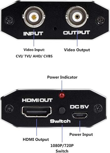 محول HDMI إلى AHD، محول HDMI إلى AHD مع AHD Loopout 500M مكرر لـ HD CCTV في الهواء الطلق مراقبة أمن المنزل نظام كاميرا IP AHD DVR NVR مسجل فيديو in Kuwait