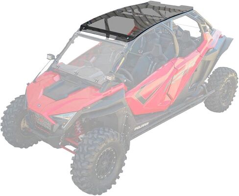 SuperATV Dark Tinted Polycarbonate Roof for 2020+ Polaris RZR PRO XP 4 / Turbo R 4 - 1/4" Polycarbonate | Rattle-Free Fit | Sealed Edges to Prevent Leaking | USA Made in Kuwait