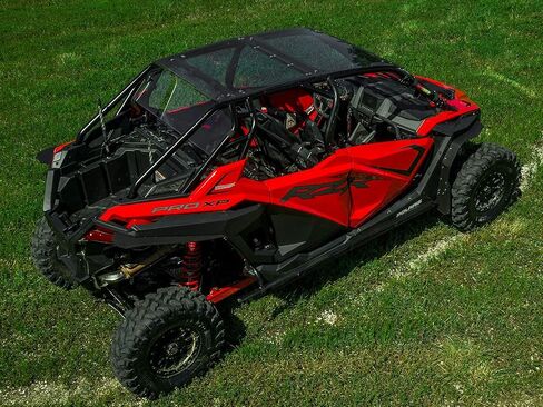 SuperATV Dark Tinted Polycarbonate Roof for 2020+ Polaris RZR PRO XP 4 / Turbo R 4 - 1/4" Polycarbonate | Rattle-Free Fit | Sealed Edges to Prevent Leaking | USA Made in Kuwait
