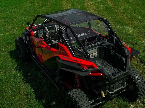 SuperATV Dark Tinted Polycarbonate Roof for 2020+ Polaris RZR PRO XP 4 / Turbo R 4 - 1/4" Polycarbonate | Rattle-Free Fit | Sealed Edges to Prevent Leaking | USA Made in Kuwait