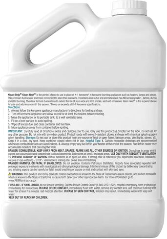 W. M. Barr & Company Inc Kleanheat Lamp Fuel for kerosene kifts ومصابيح الزيت ، أربعة أباريق 120 أوقية in Saudi Arabia