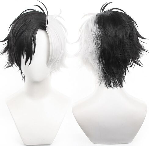 Yellow Wig for Kei Tsukishima Cosplay Wig Haikyuu Costume Men Short Anime Natural Soft Party Hair Wigs with Wig Cap in Kuwait