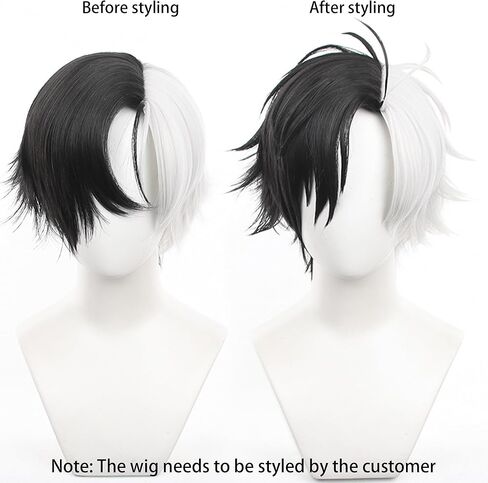 Yellow Wig for Kei Tsukishima Cosplay Wig Haikyuu Costume Men Short Anime Natural Soft Party Hair Wigs with Wig Cap in Kuwait