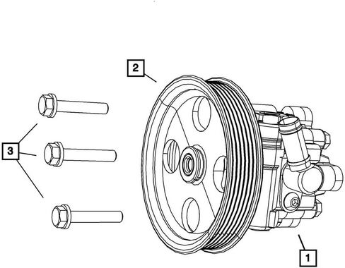 Mopar 4593830AA Original Equipment Power Steering Pump Pulley in Saudi Arabia