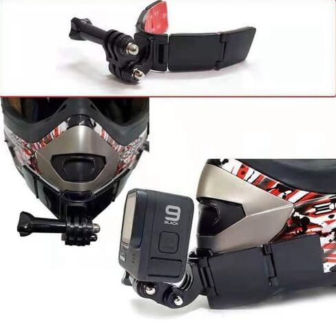 Sports Camera Motorcycle Riding Helmet Chin Stand Mount Holder Fit for GoPro Hero in Saudi Arabia