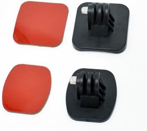 4pcs/set Sport Camera Flat Curved 3M Adhesive Helmet Bracket Base Fit for GoPro Hero in Saudi Arabia