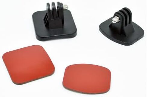 4pcs/set Sport Camera Flat Curved 3M Adhesive Helmet Bracket Base Fit for GoPro Hero in Saudi Arabia