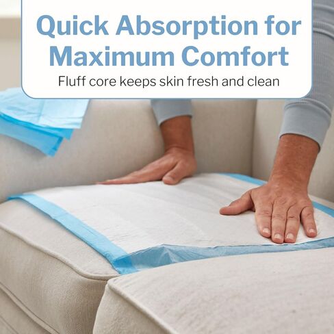 منصات سرير طبية يمكن التخلص منها من McKesson 12 "× 17" [50 العدد] ، والامتصاص الثقيل ، والطبقات 3 ، ومسلسلات سلس الأنسجة للبالغين ، والمسنين ، والطفل ، والبال ، والبال. in Saudi Arabia