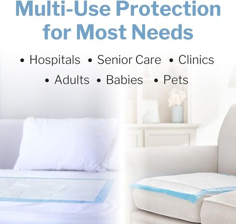 منصات سرير طبية يمكن التخلص منها من McKesson 12 "× 17" [50 العدد] ، والامتصاص الثقيل ، والطبقات 3 ، ومسلسلات سلس الأنسجة للبالغين ، والمسنين ، والطفل ، والبال ، والبال. in Saudi Arabia