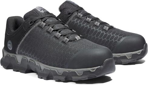 Timberland PRO Men's Powertrain Sport Alloy Safety Toe Static Dissipative Athletic Industrial Work Shoe, Black/Grey-2024 New, 12 in Saudi Arabia