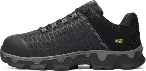 Timberland PRO Men's Powertrain Sport Alloy Safety Toe Static Dissipative Athletic Industrial Work Shoe, Black/Grey-2024 New, 12 in Saudi Arabia
