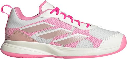 adidas Women's Avaflash Tennis Sneaker, White/Silver Metallic/Lucid Pink, 7.5 in Saudi Arabia