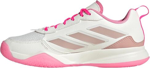 adidas Women's Avaflash Tennis Sneaker, White/Silver Metallic/Lucid Pink, 7.5 in Saudi Arabia