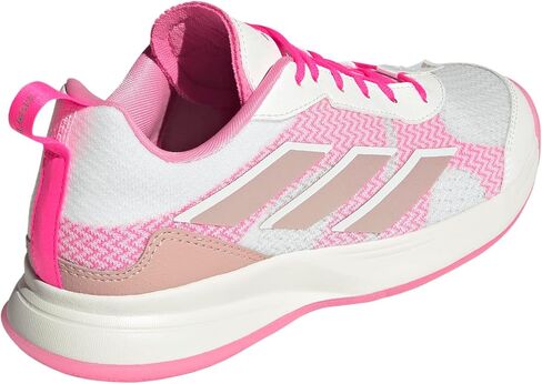 adidas Women's Avaflash Tennis Sneaker, White/Silver Metallic/Lucid Pink, 7.5 in Saudi Arabia