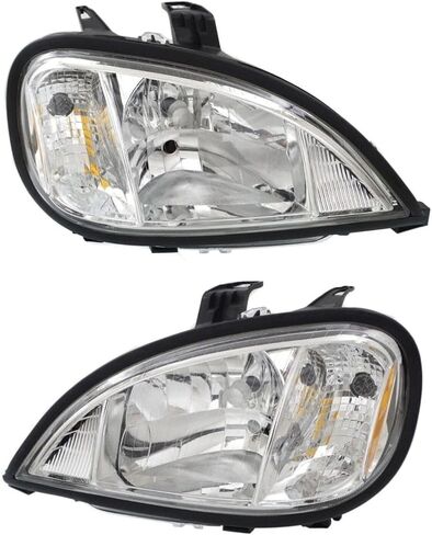 2pcs Headlight Left Right Side Clear Lens Headlamp for Freightliner for Columbia 112 04-14 & 120 04-15 & Base 11-14 Without Bulb(S)-Assembly (2) Headlights 8885201 13183849 in Saudi Arabia