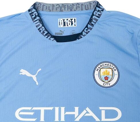 Puma Kids Boys MCFC Crew Neck Short Sleeve Home Jersey Replica Casual - Blue in Saudi Arabia