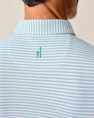 johnnie-O Performance Mesh Polo - Stetson Stripe in Kuwait