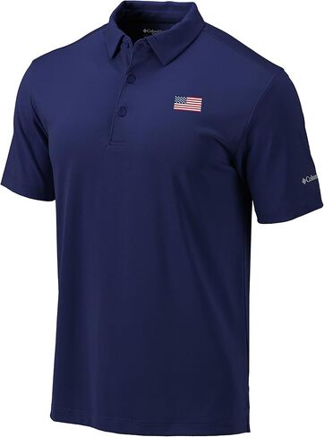 Columbia Golf Men's Omni-Wick American Flag Logo Drive Polo in Kuwait
