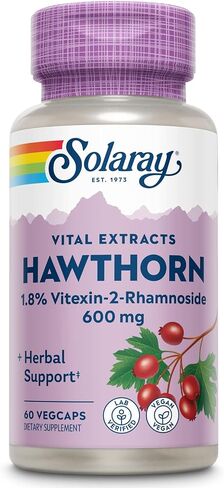 Solaray One Daily Hawthorn Extract ملحق ، 600 ملغ | 30 العد in Saudi Arabia