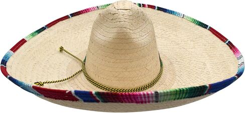 Nicky Bigs Novelties العملاق التقليدي Sombrero Charro Hat كبير الحجم الكبير Cinco de Mayo Fiesta Hats للرجال والنساء والمراهقين in Saudi Arabia