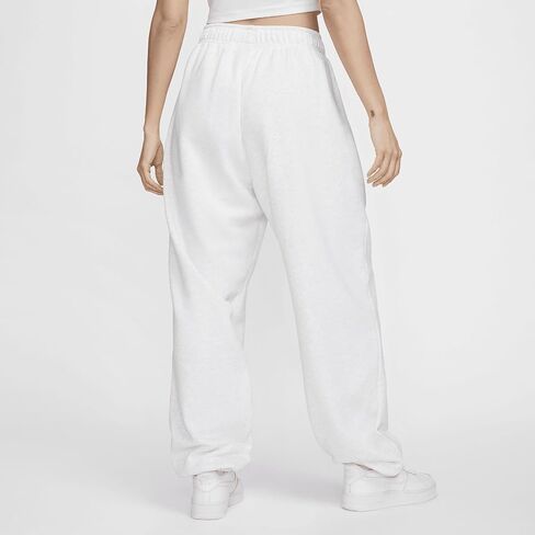 بنطال رياضي كبير الحجم متوسط ​​الارتفاع للنساء من Nike Sportswear Club Fleece (الولايات المتحدة، Alpha، X-Large، عادي، عادي، أسود/أبيض) in Saudi Arabia